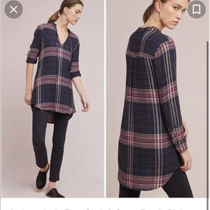 Cloth & stone plaid tunic dress anthro